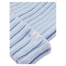 Under Armour Halftime Pom Beanie Damen Wintermütze, blau