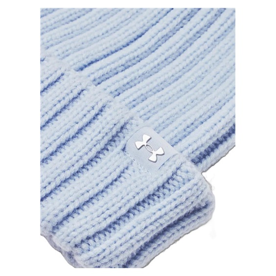 Under Armour Halftime Pom Beanie Damen Wintermütze, blau