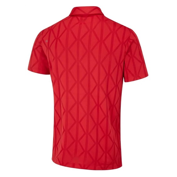 PING Lenny Jacquard Herren Poloshirt, rot