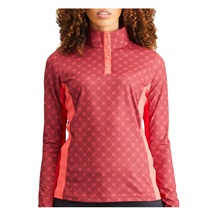PING Lolette Printed Damen Poloshirt, tibetan red multi/cayenne