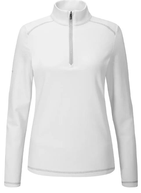 PING Sonya Fleece Damen Poloshirt, weiss