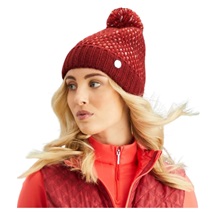 PING Oti Textured Knit Bobble Herren Wintermütze, tibetan red multi