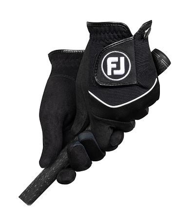 FootJoy RainGrip 24 Herren Golfhandschuhe (Paar), Schwarz