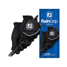FootJoy RainGrip 24 Herren Golfhandschuhe (Paar), Schwarz