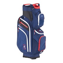 Mizuno BR-D4 Cartbag, dunkelblau/rot