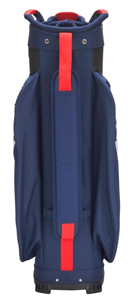 Mizuno BR-D4 Cartbag, dunkelblau/rot