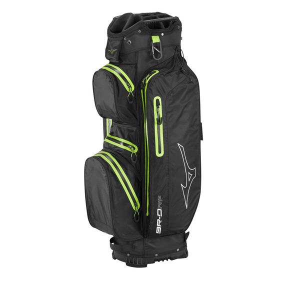 Mizuno BR-DRI Cartbag, schwarz/grün