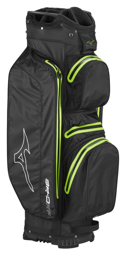Mizuno BR-DRI Cartbag, schwarz/grün