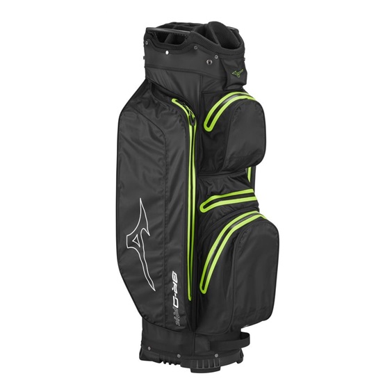 Mizuno BR-DRI Cartbag, schwarz/grün