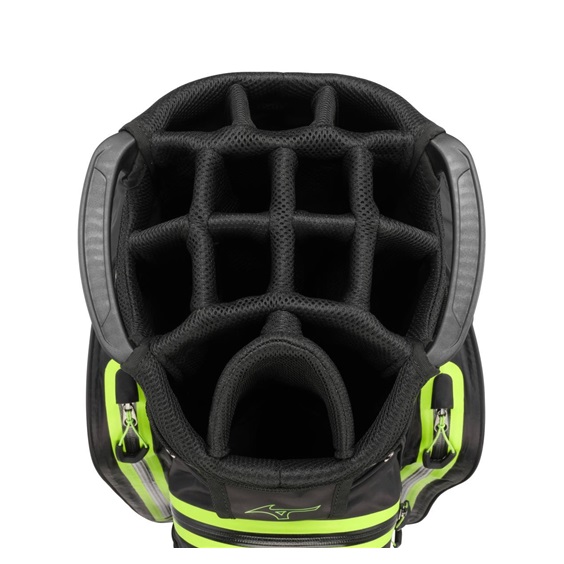 Mizuno BR-DRI Cartbag, schwarz/grün
