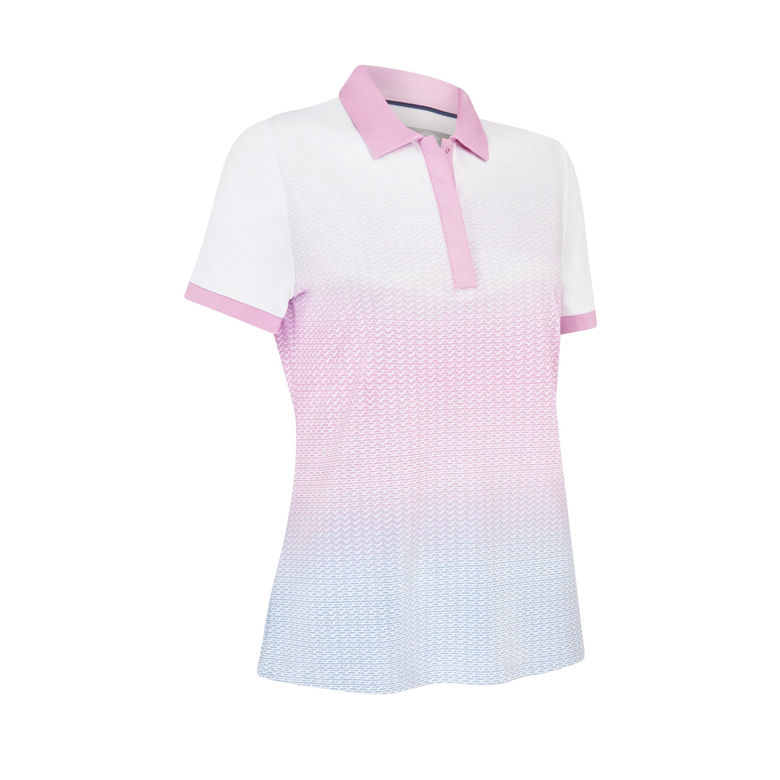 Callaway Linear Petals Damen Poloshirt, weiss