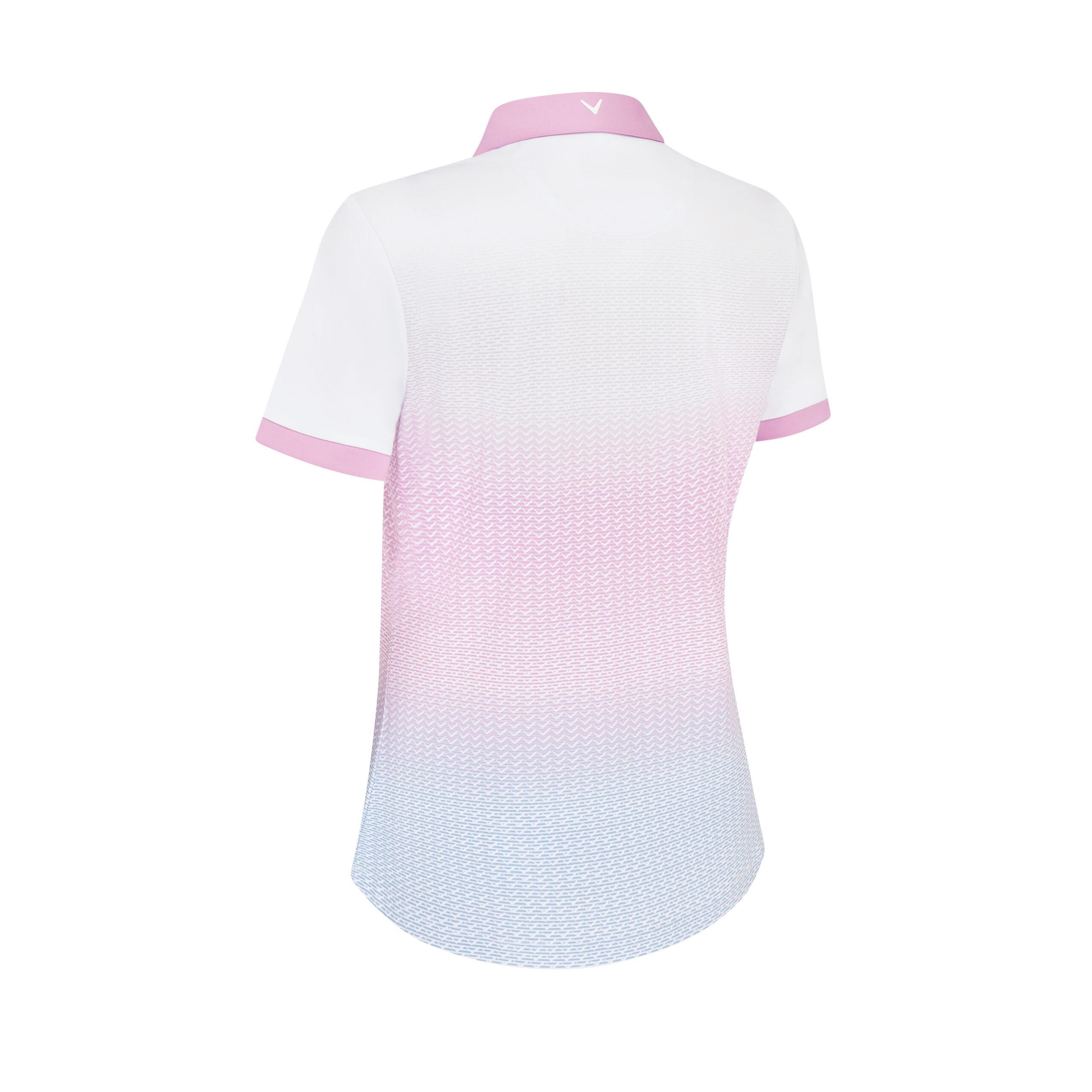 Callaway Linear Petals Damen Poloshirt, weiss