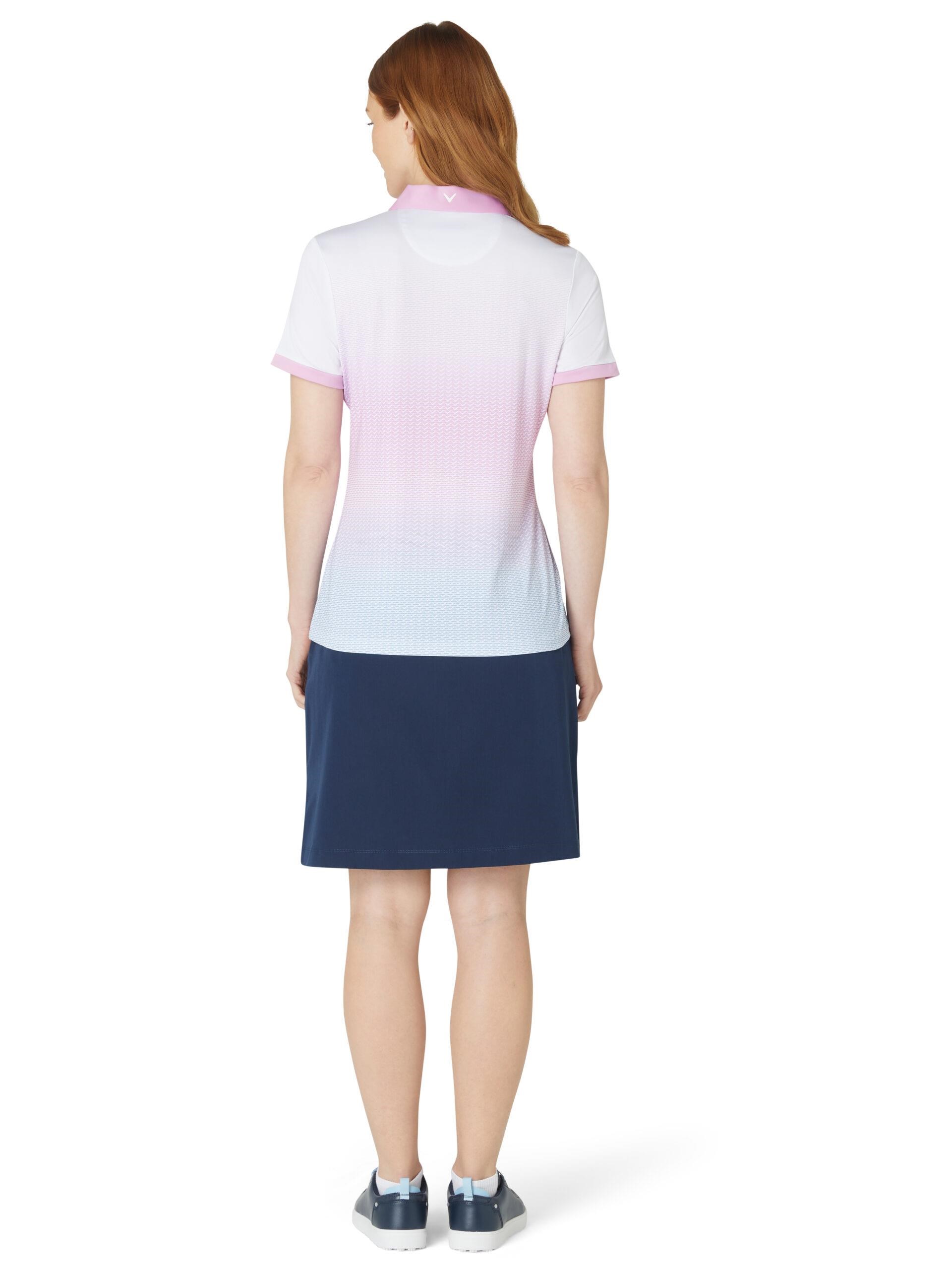 Callaway Linear Petals Damen Poloshirt, weiss