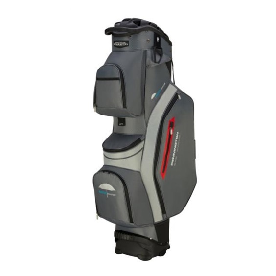 Bennington QO 14 Water Resistant Cartbag, grau/schwarz/silber/rot