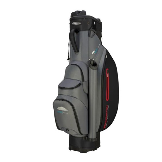 Bennington QO 9 Water Resistant cart bag, canon grey/black/red