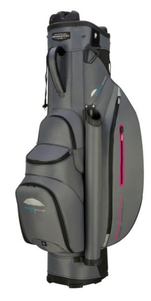 Bennington QO 9 Water Resistant cart bag, grau/schwarz/ping
