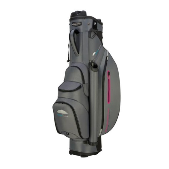 Bennington QO 9 Water Resistant cart bag, grau/schwarz/ping