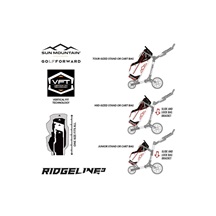 Sun Mountain Ridgeline 3 Manuell Golftrolley, sand/hunter