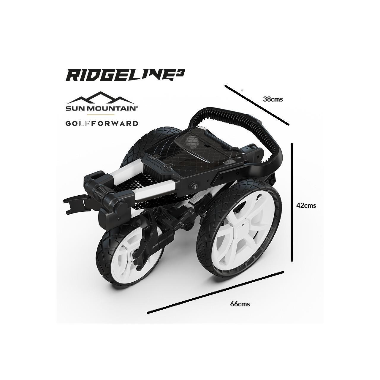 Sun Mountain Ridgeline 3 Manuell Golftrolley, sand/hunter