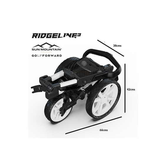 Sun Mountain Ridgeline 3 Manuell Golftrolley, sand/hunter