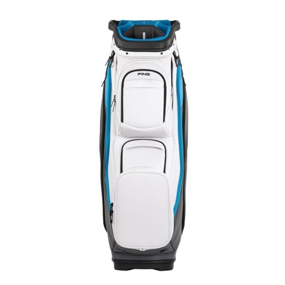 Ping DLX Cartbag, weiss/grau/blau