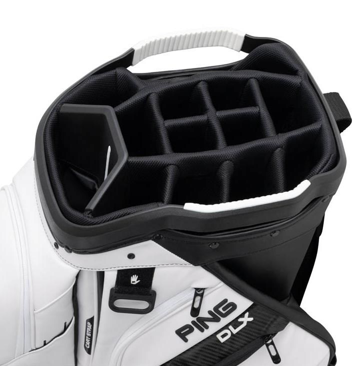 Ping DLX Cartbag, weiss/grau/blau