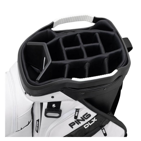 Ping DLX Cartbag, weiss/grau/blau