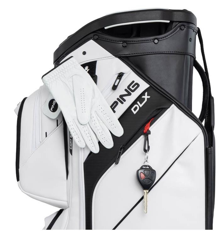 Ping DLX Cartbag, weiss/grau/blau