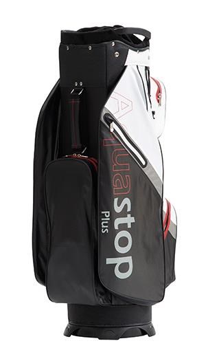 JuCad Aquastop Plus Cartbag, schwarz/weiss/rot
