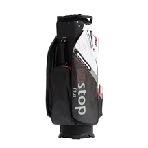 JuCad Aquastop Plus Cartbag, schwarz/weiss/rot