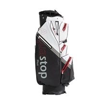 JuCad Aquastop Plus Cartbag, schwarz/weiss/rot