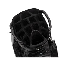 JuCad Aquastop Plus Cartbag, schwarz/weiss/rot