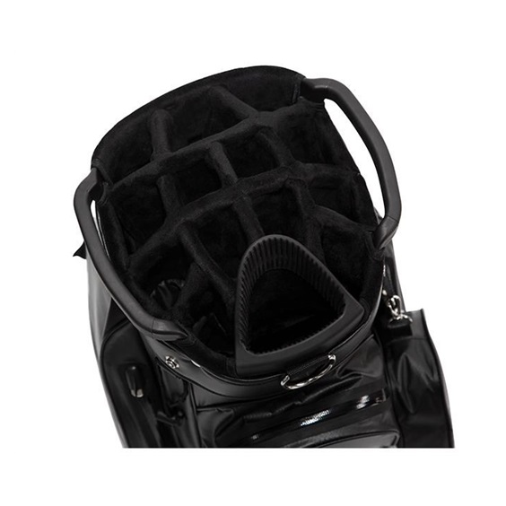 JuCad Aquastop Plus Cartbag, schwarz/weiss/rot