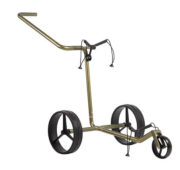 JuCad Carbon Verde Black Manuell Golftrolley + Tragetasche