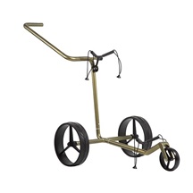 JuCad Carbon Verde Black Manuell Golftrolley + Tragetasche