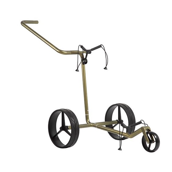 JuCad Carbon Verde Black Manuell Golftrolley + Tragetasche