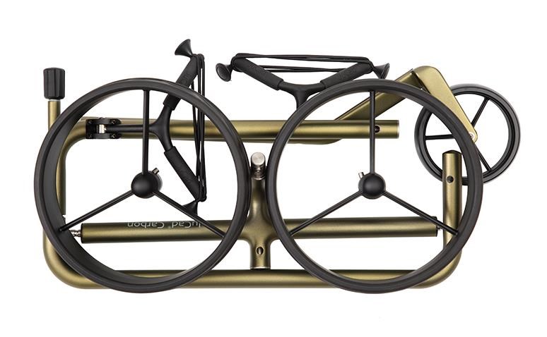 JuCad Carbon Verde Black Manuell Golftrolley + Tragetasche