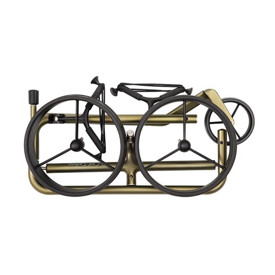 JuCad Carbon Verde Black Manuell Golftrolley + Tragetasche