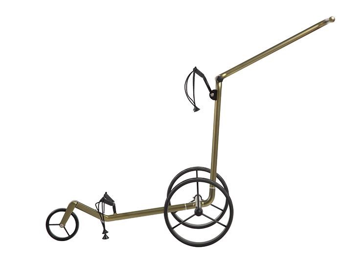 JuCad Carbon Verde Black Manuell Golftrolley + Tragetasche