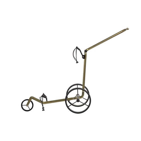 JuCad Carbon Verde Black Manuell Golftrolley + Tragetasche