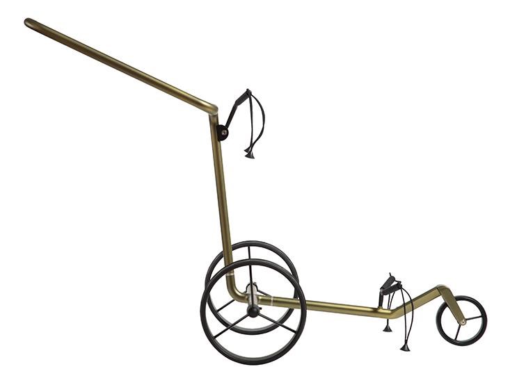 JuCad Carbon Verde Black Manuell Golftrolley + Tragetasche