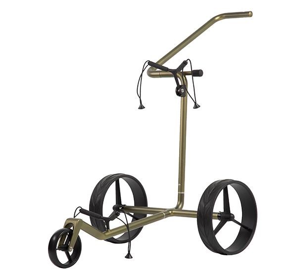 JuCad Carbon Verde Black Manuell Golftrolley + Tragetasche