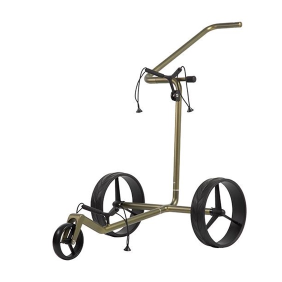 JuCad Carbon Verde Black Manuell Golftrolley + Tragetasche