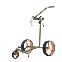 JuCad Carbon Verde Rosé Manuell Golftrolley + Tragetasche