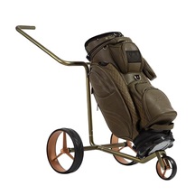 JuCad Carbon Verde Rosé Manuell Golftrolley + Tragetasche