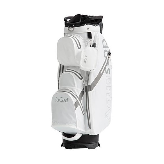 JuCad Aquastop Plus Cartbag, weiss/grau