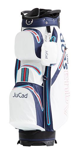JuCad Aquastop Plus Cartbag, weiss/blau/rot (racing design)