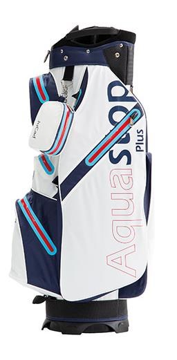 JuCad Aquastop Plus Cartbag, weiss/blau/rot (racing design)