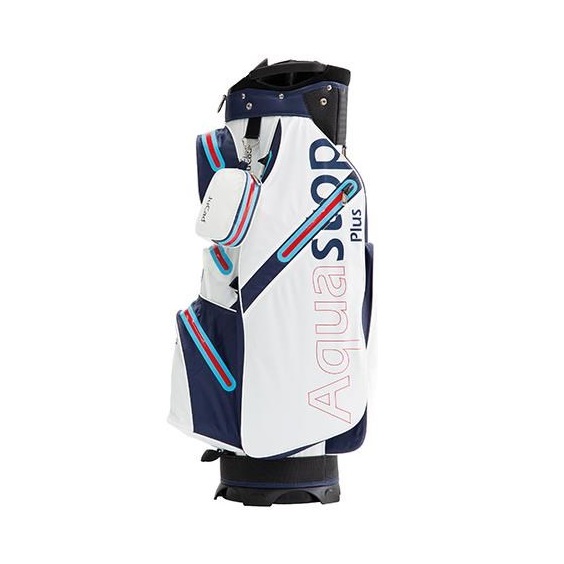 JuCad Aquastop Plus Cartbag, weiss/blau/rot (racing design)