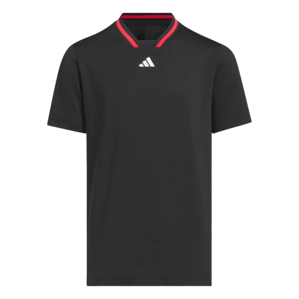 Adidas Sport Collar Boys Jungen Polo, schwarz